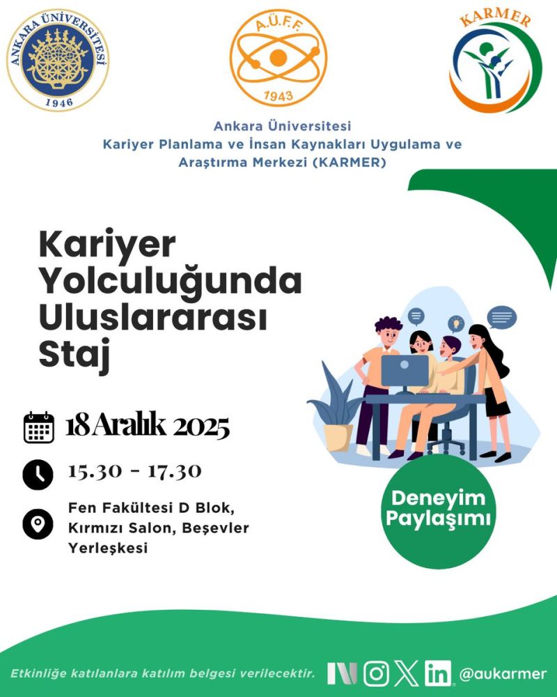 Öğrenciler için kariyer ve staj buluşmaları başlıyor